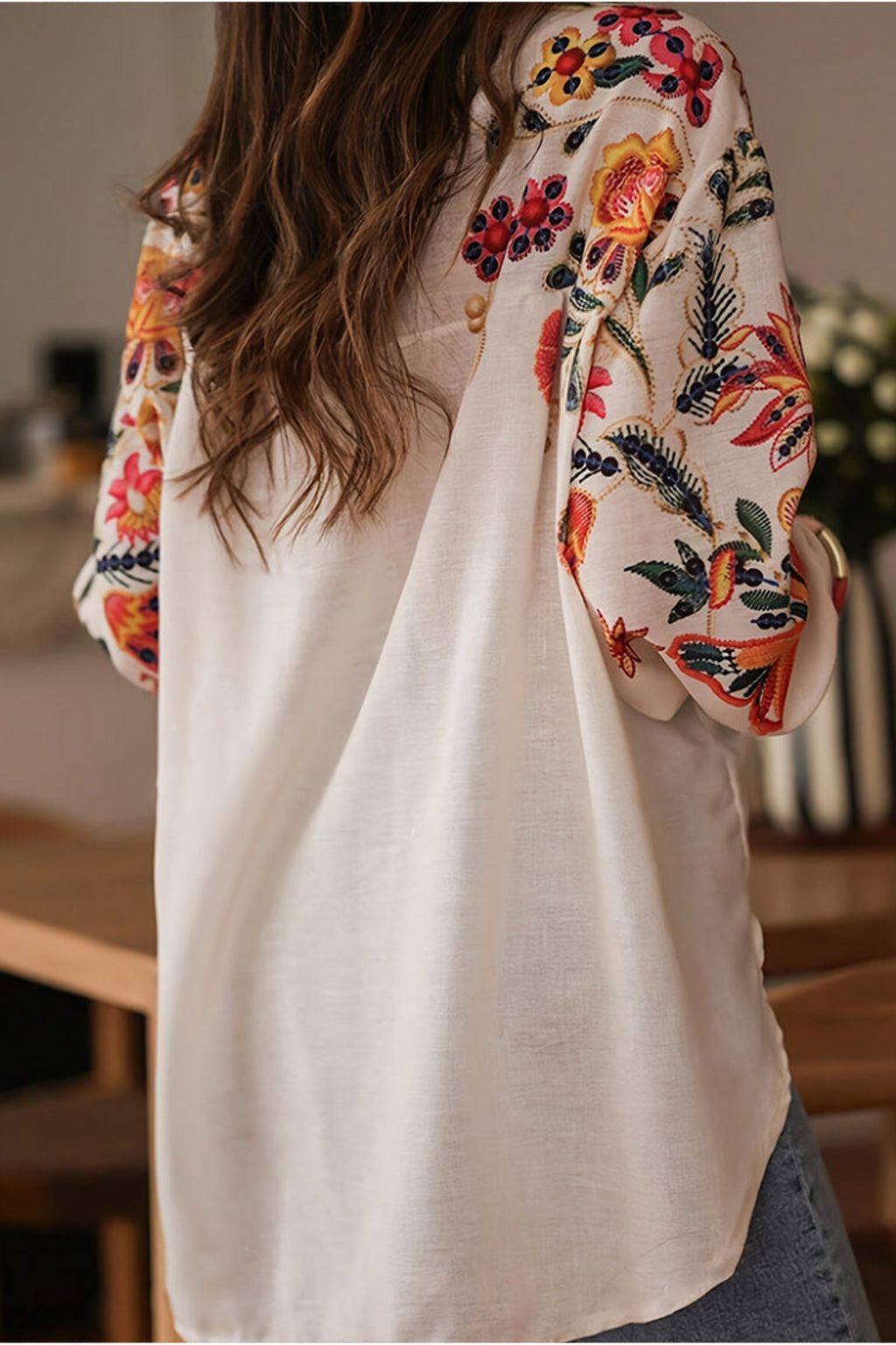 Blouse Fleurs Femme | Broderie & Style Bohème