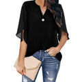 Blouse Femme | Col en V & Tombé Fluide