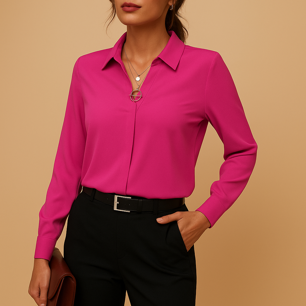 Blouse Femme | Col en V & Look soigné