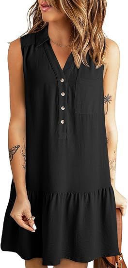 Robe Chemise Femme | Décontractée & Avec Ourlet Volant