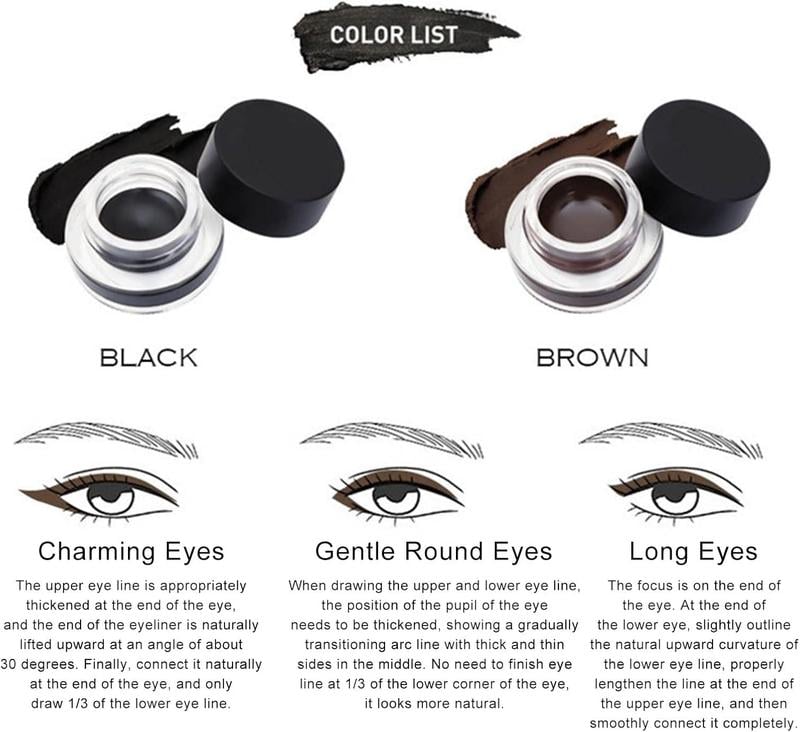 Crayon Eyeliner Résistant aux Taches pour Lignes Parfaites