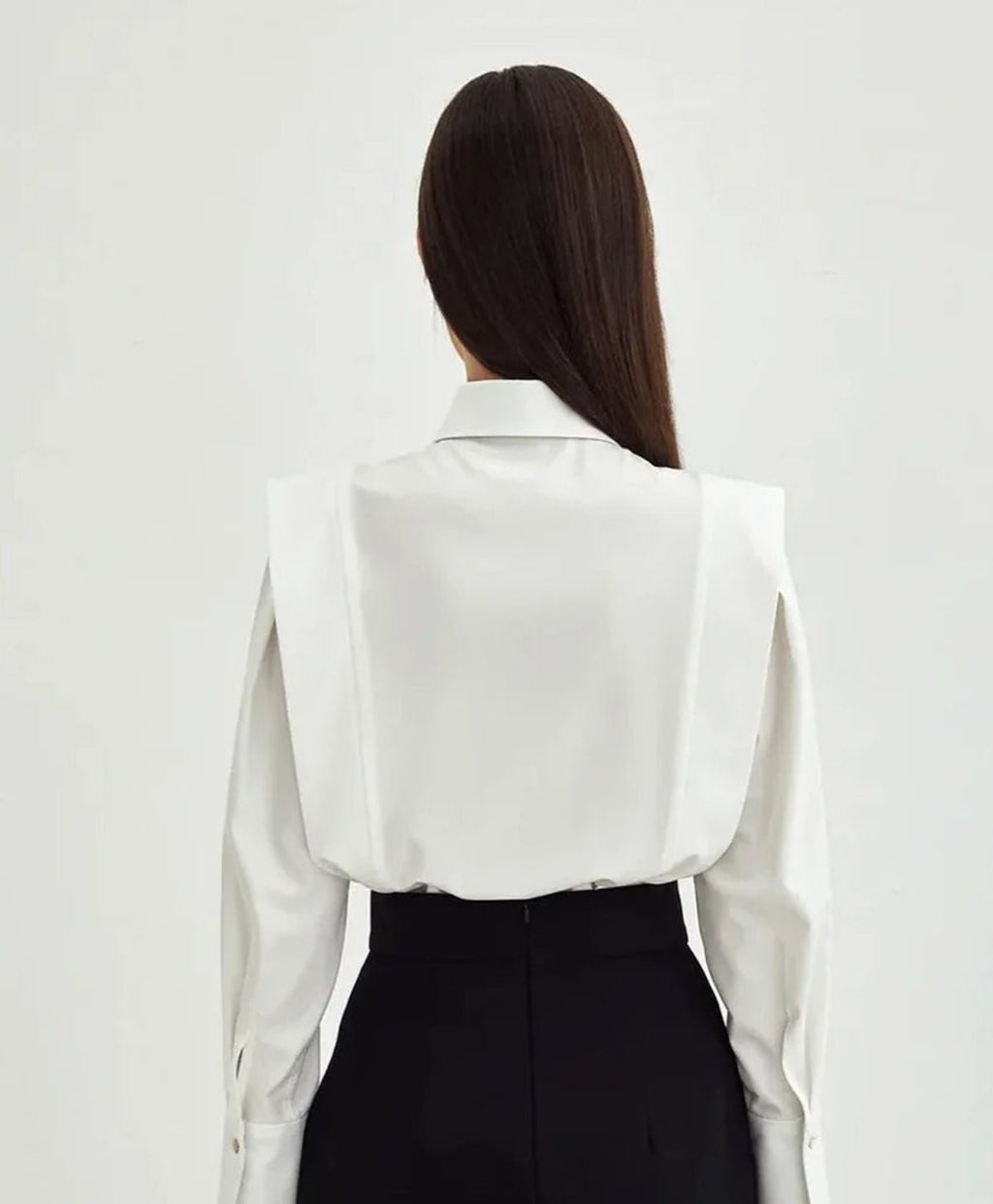 Chemise Carrée à Col Boutonné