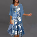 Robe d'été élastique pour femmes