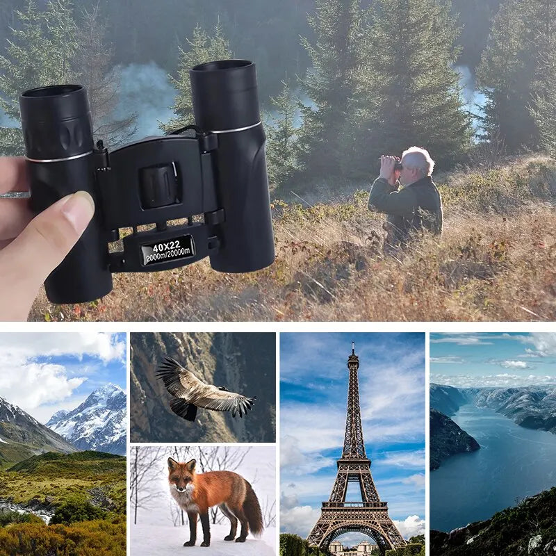 Jumelles militaires HD 40x22 télescopes professionnels de chasse