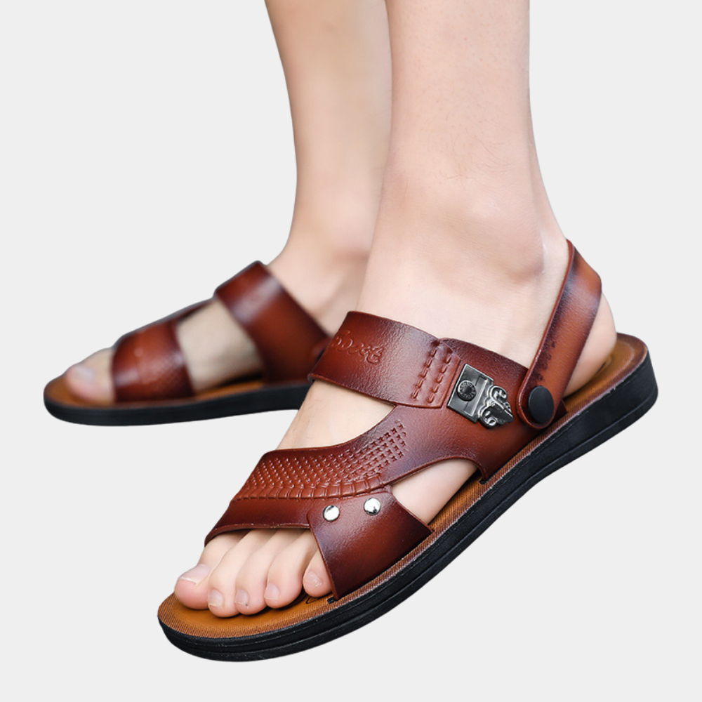 Sandales d'Été pour Homme – Cuir Respirant & Confort Durable