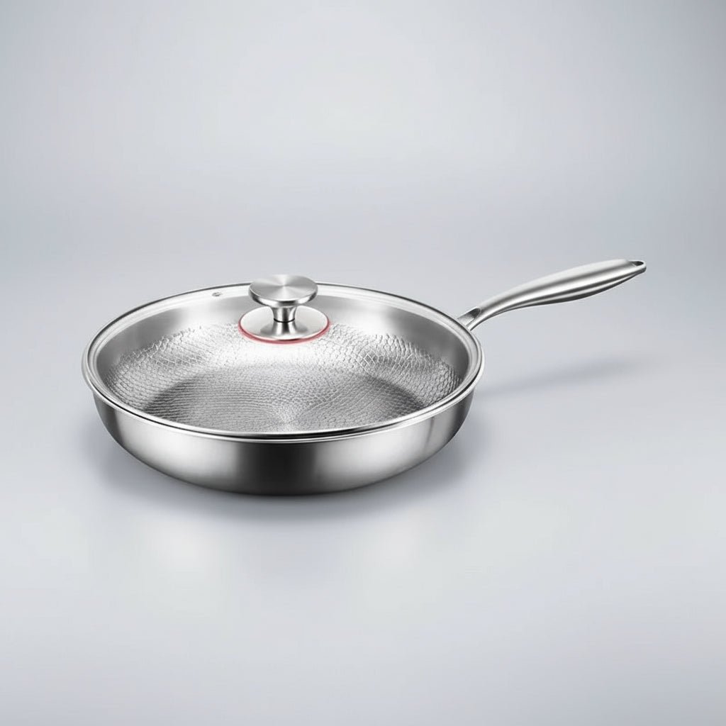 FORGEON – Poêle antiadhésive en titane martelé pour plaques à induction et la cuisine quotidienne