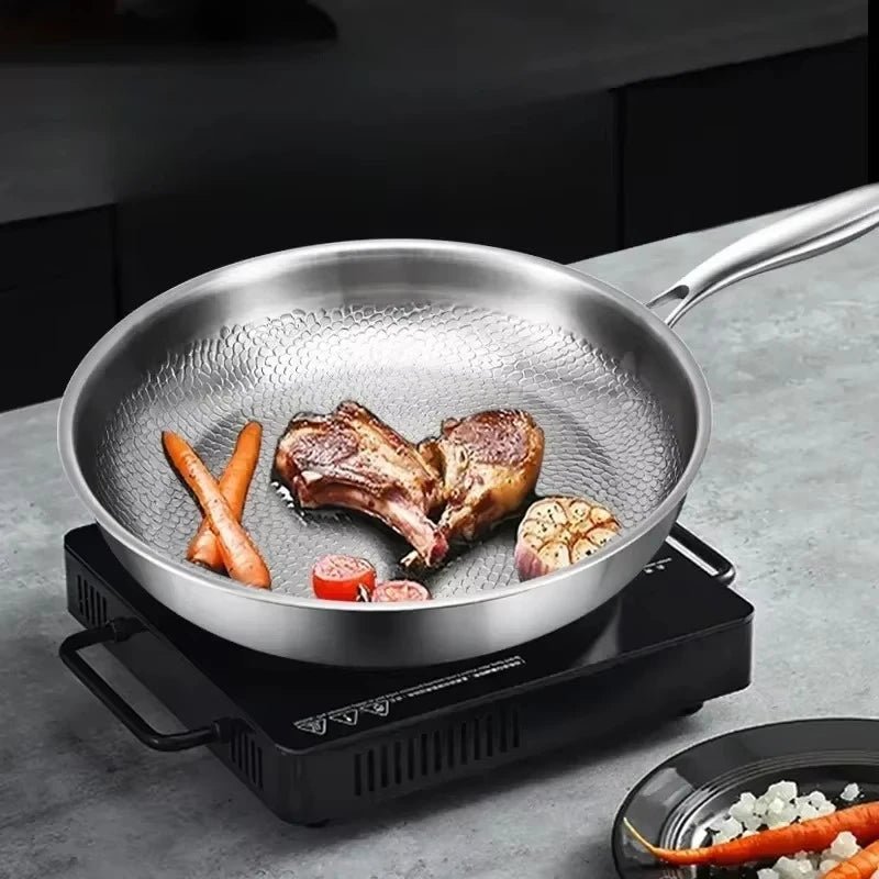 FORGEON – Poêle antiadhésive en titane martelé pour plaques à induction et la cuisine quotidienne