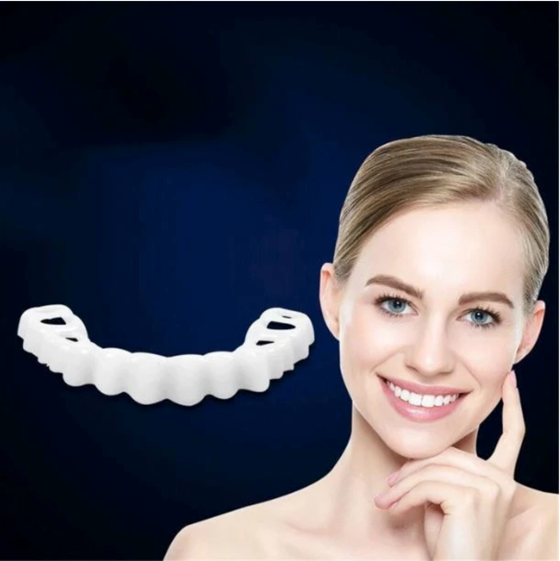 HappySmile Facetset | Facettes supérieures et inférieures réutilisables pour un sourire éclatant