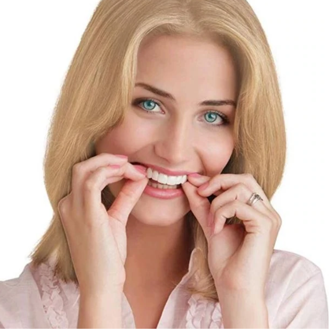 HappySmile Facetset | Facettes supérieures et inférieures réutilisables pour un sourire éclatant