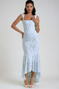 Robe Maxi de Mariage en Dentelle pour Invité