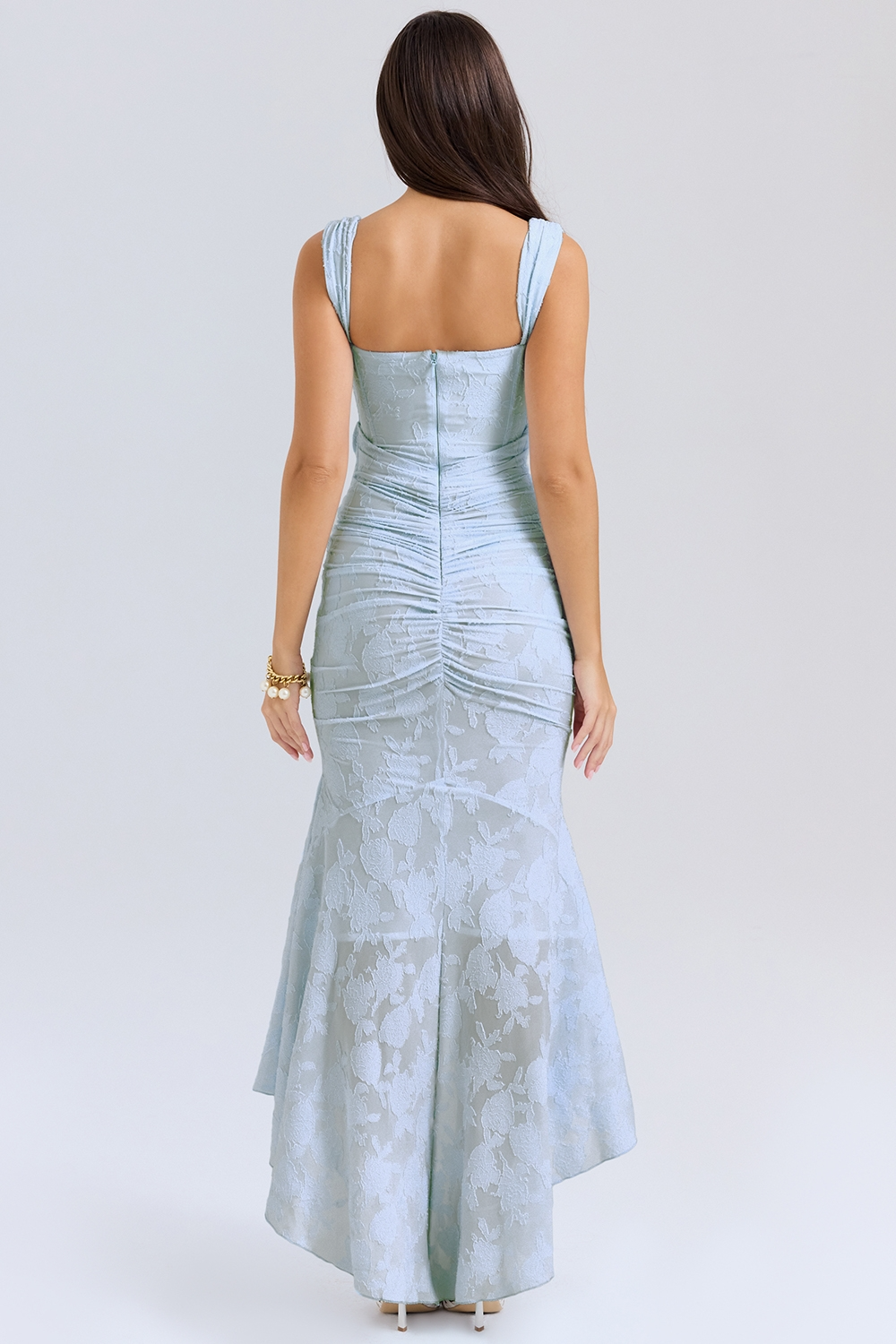 Robe Maxi de Mariage en Dentelle pour Invité