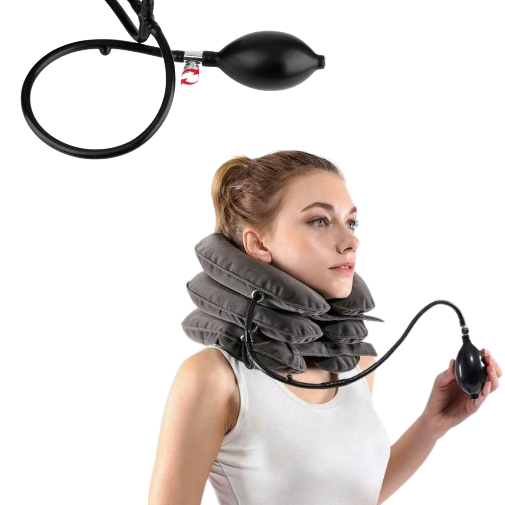 Collier gonflable de traction cervicale