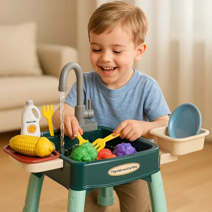 Cuisine de jeu WasserWunder avec Robinet Magique pour Enfants