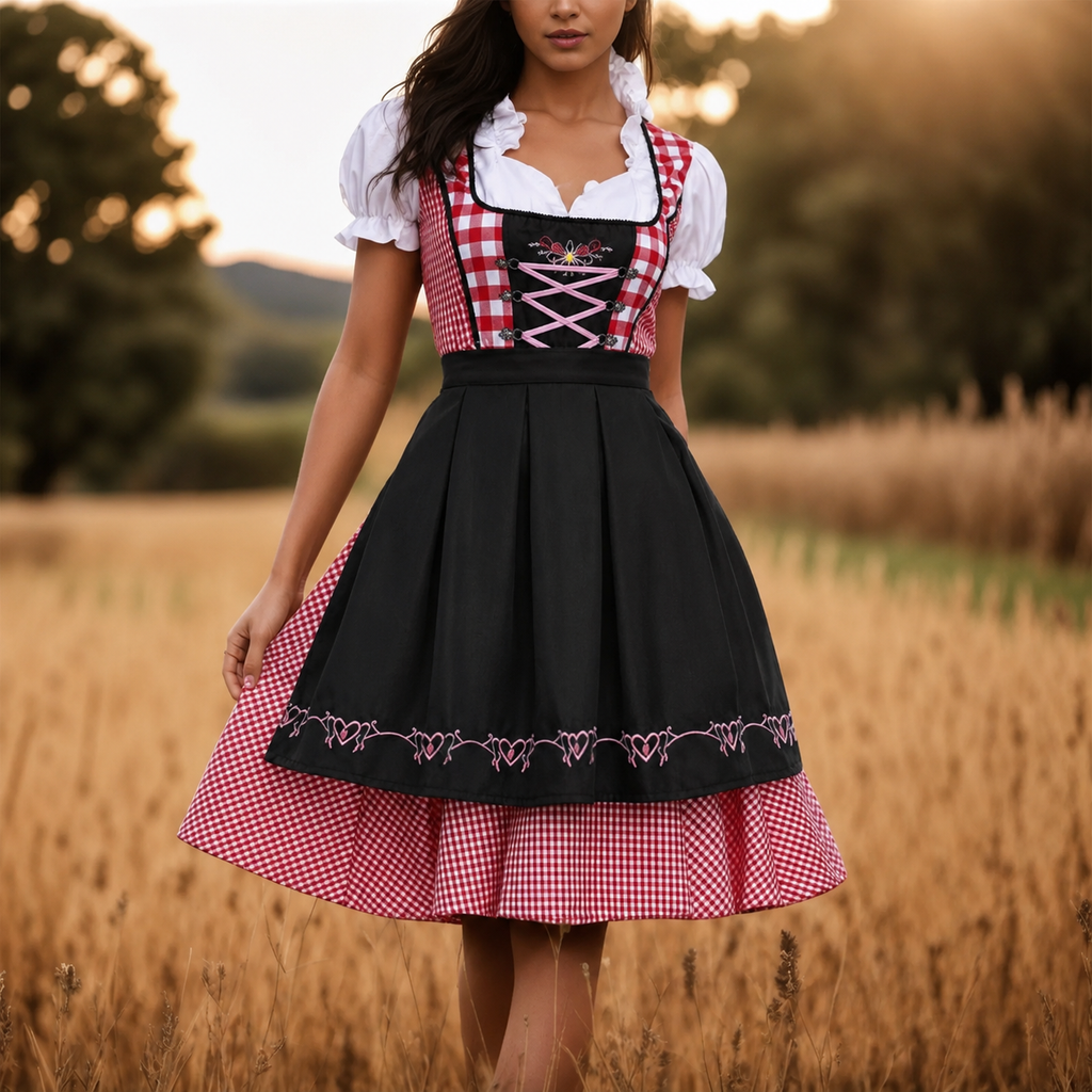 EB | Dirndl Oktoberfest à carreaux