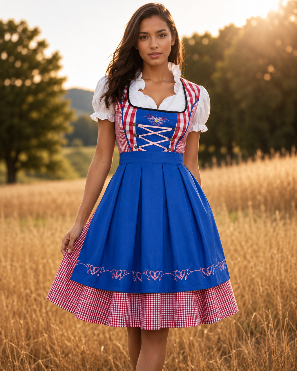 EB | Dirndl Oktoberfest à carreaux