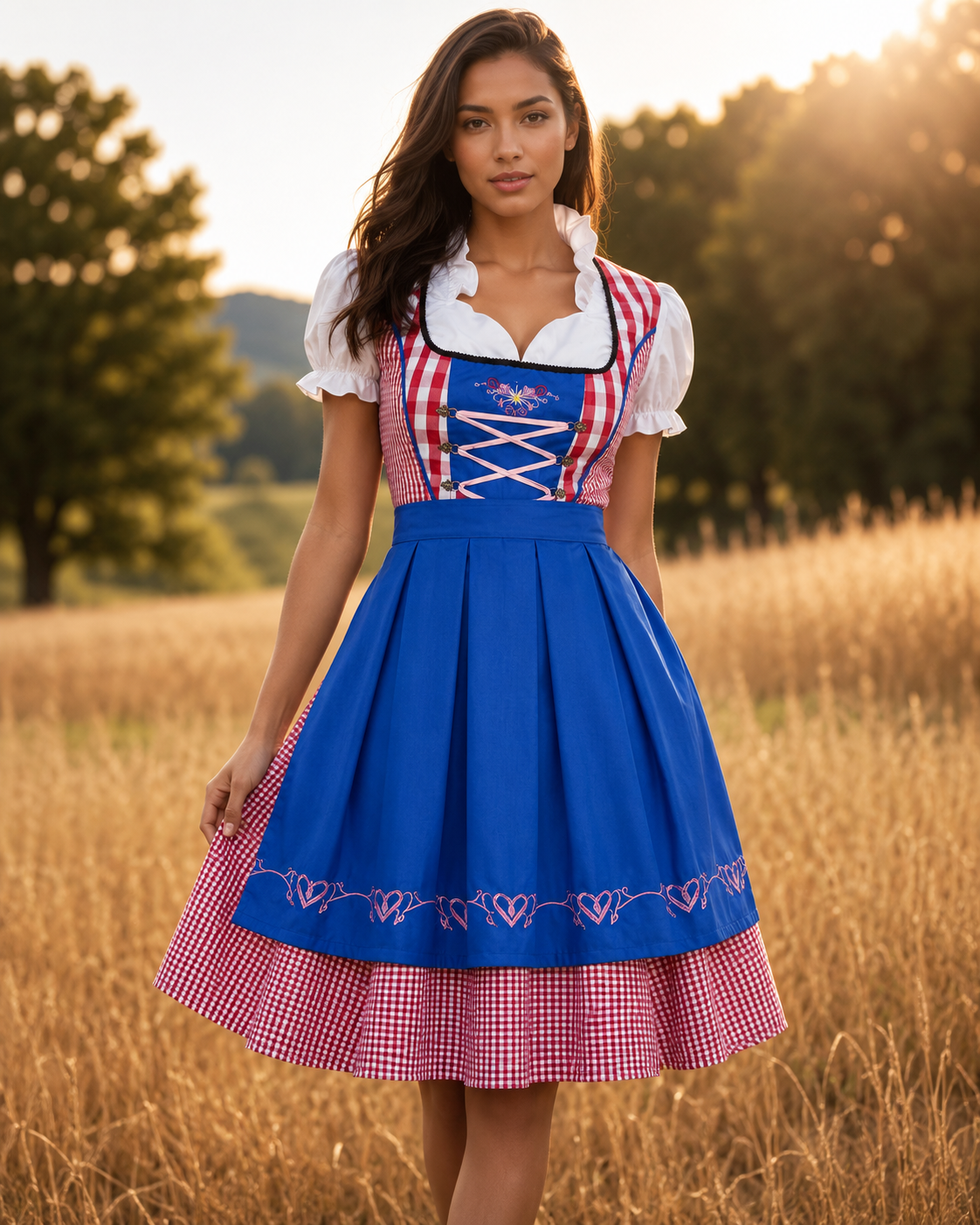 EB | Dirndl Oktoberfest à carreaux