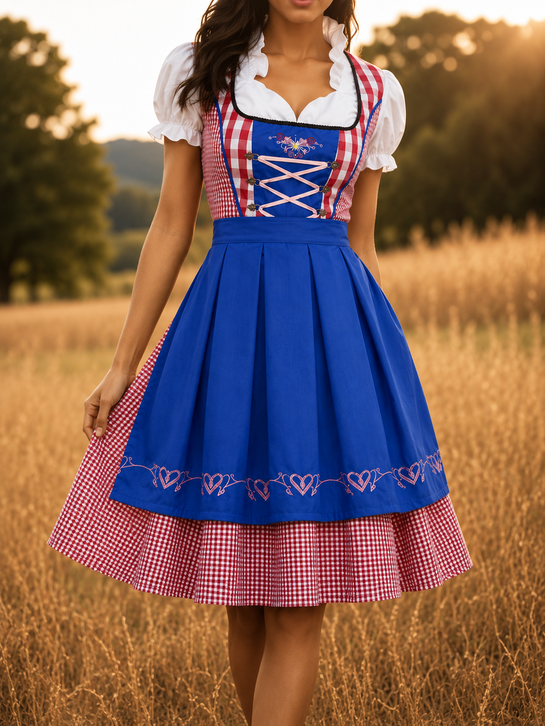 EB | Dirndl Oktoberfest à carreaux