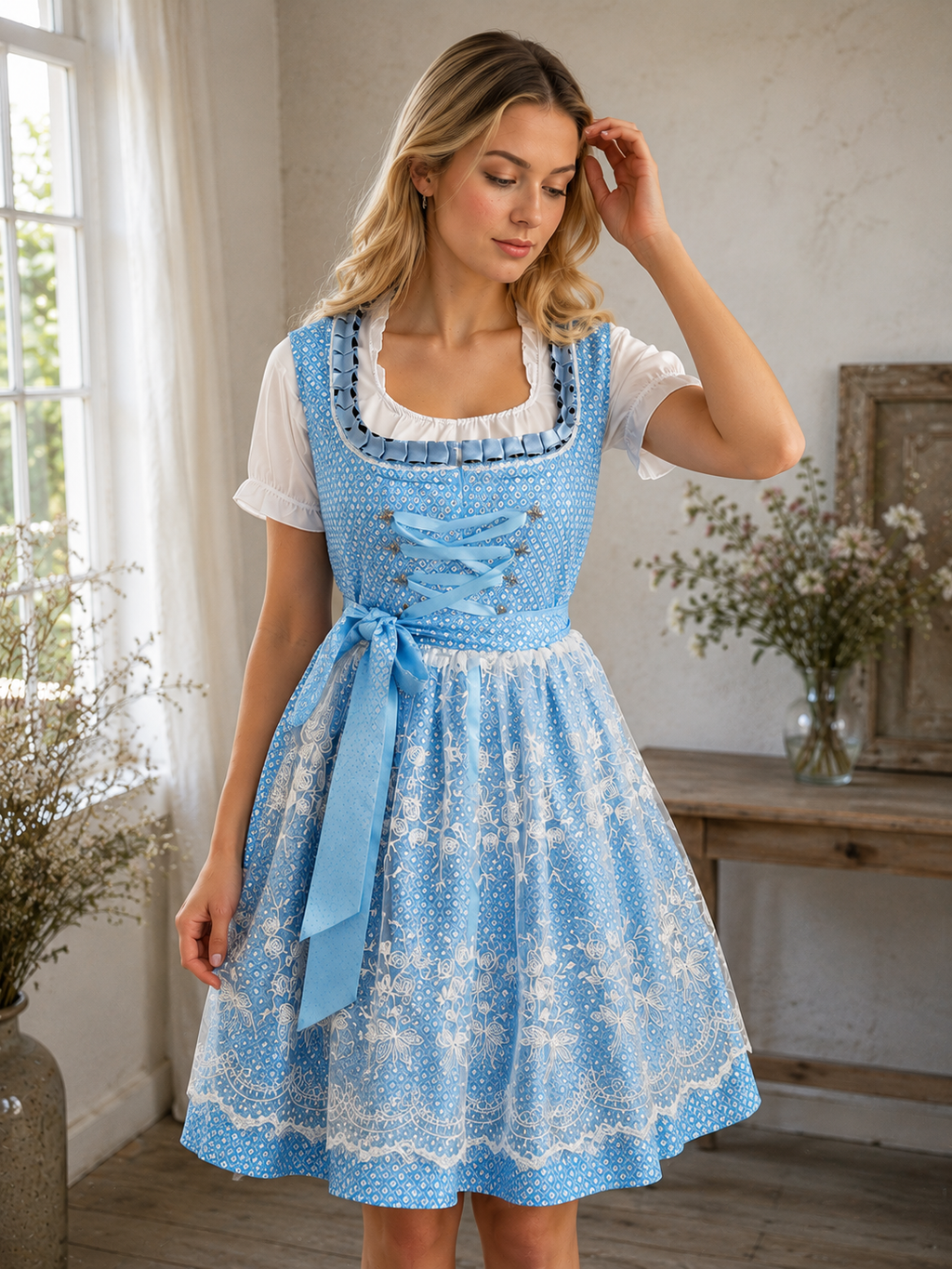 EB | Robe Dirndl Traditionnelle pour Femmes