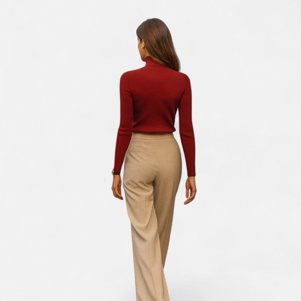 Eliaro Moda | Pull Col Montant Femme Élégance Intemporelle en Cachemire