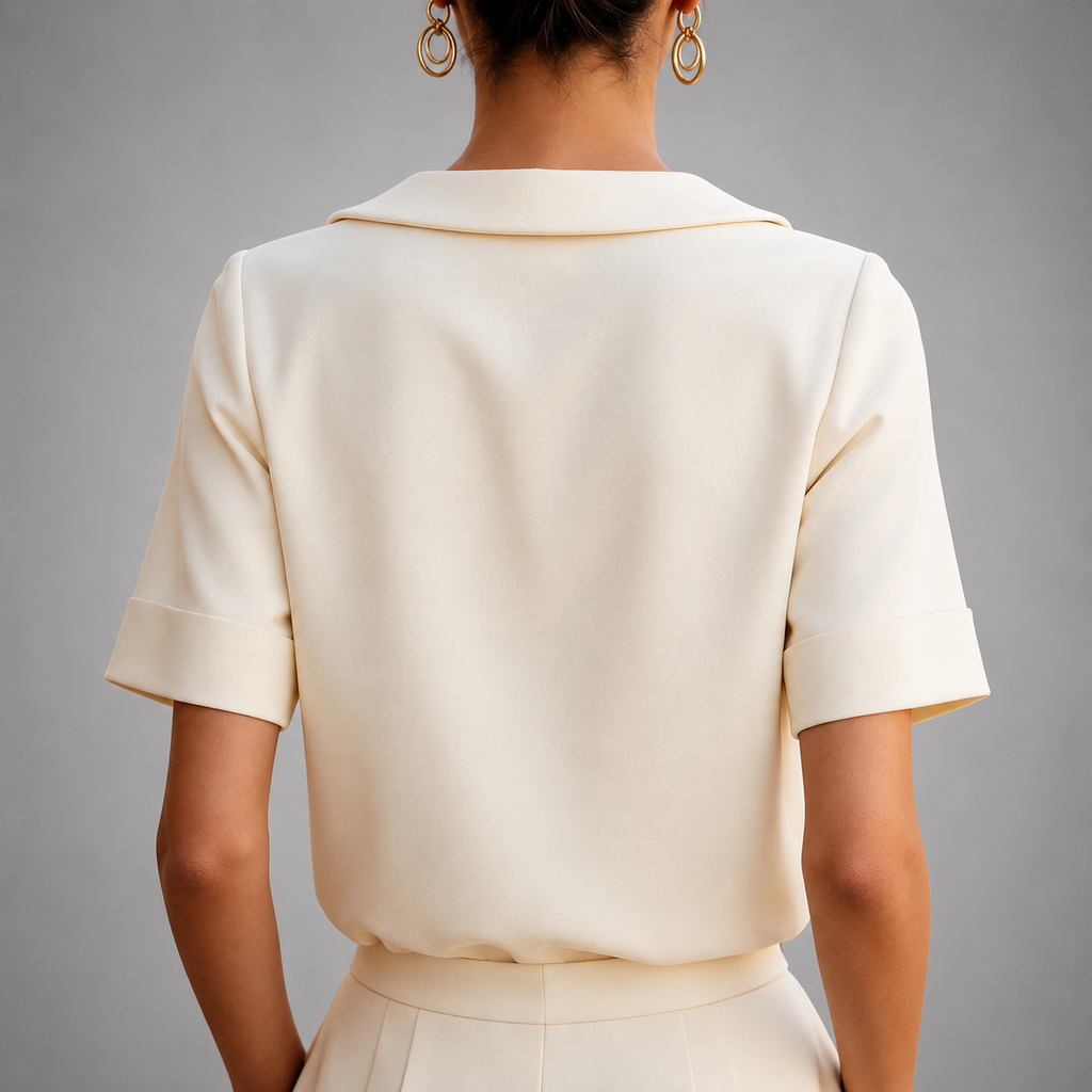 MOREAU LYON | BLOUSE CHIC À COL ROND POUR FEMMES