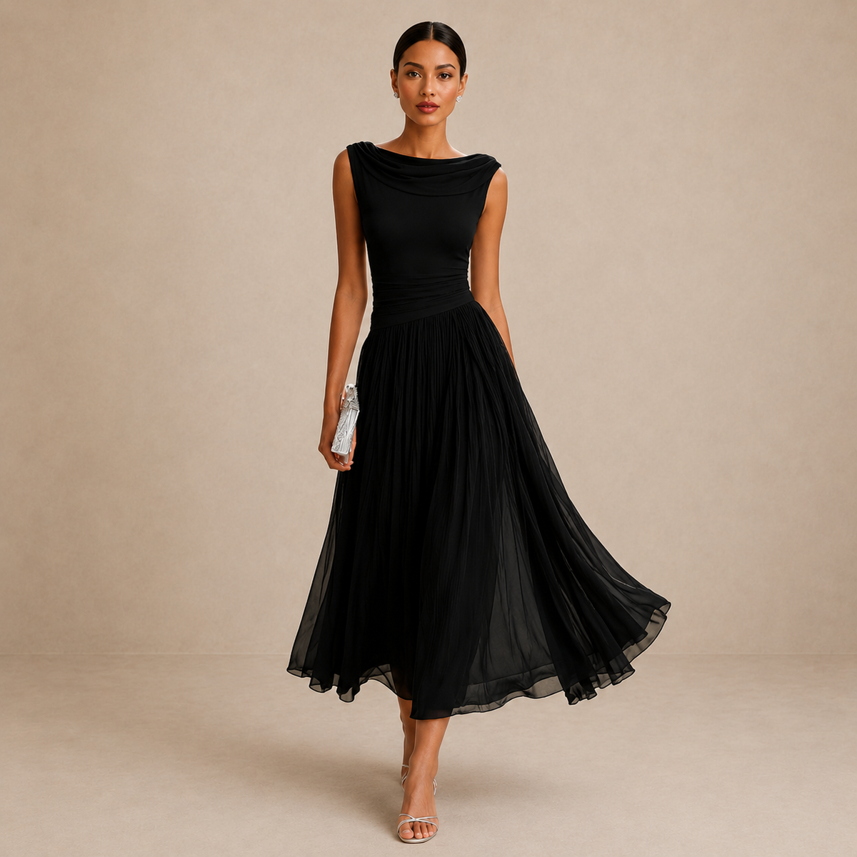 MOREAU LYON | ROBE MIDI ÉLÉGANTE CHIC POUR FEMMES