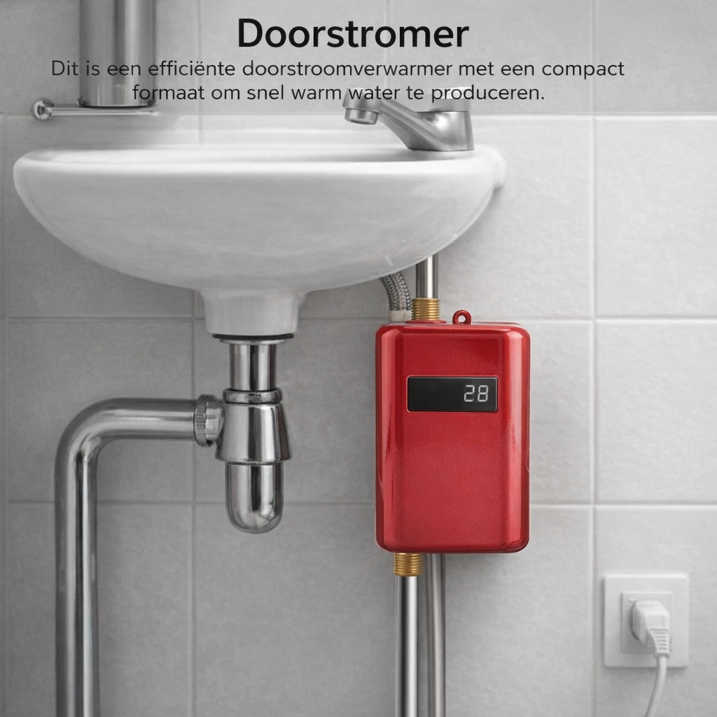 Chauffe-eau Électrique Sans Réservoir Intelligent avec Protection de Température