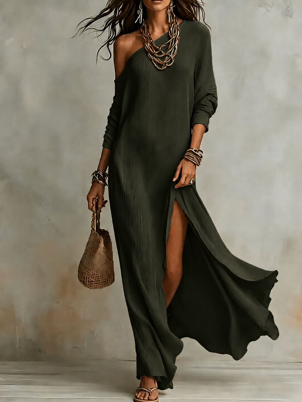 MOREAU LYON | ROBE À UNE ÉPAULE POUR FEMMES