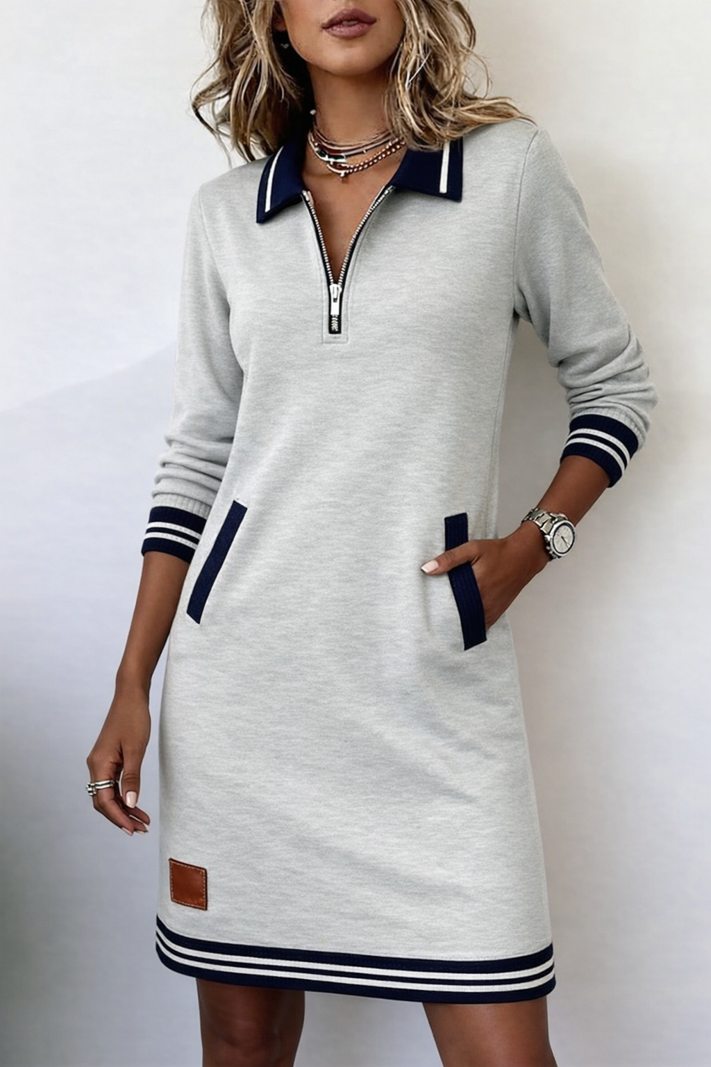 MOREAU LYON | ROBE COL ZIPPÉE POUR FEMME