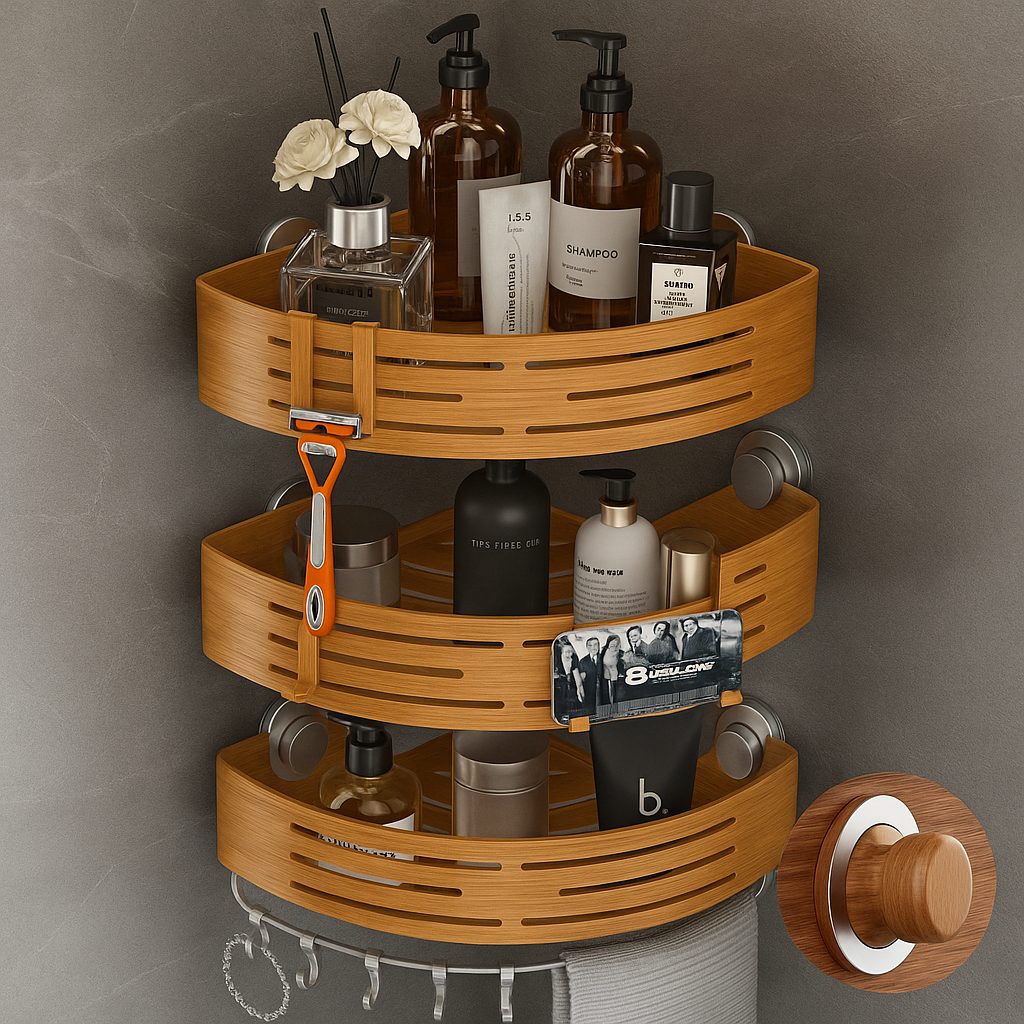 CaddyCraft Organisateur de Douche Triangulaire | Maximisez l'espace avec un caddy élégant et polyvalent