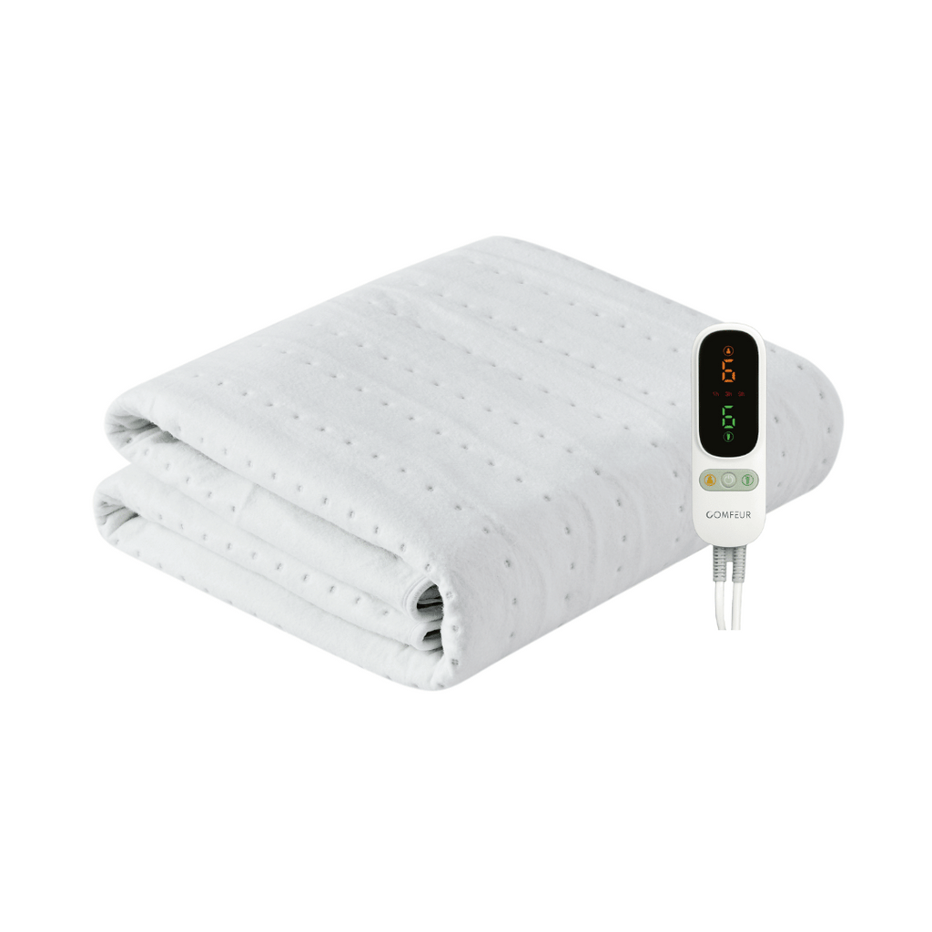 Couverture Électrique 190 x 90 cm – Avec Zone de Chauffage pour les Pieds