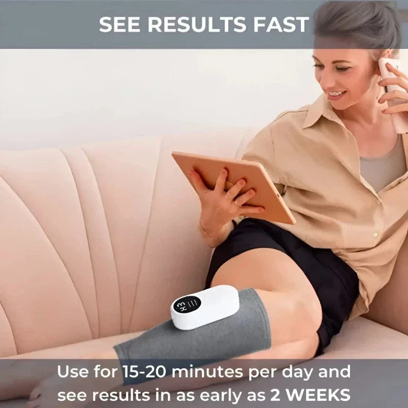 LegRelief Pro | Appareil de Massage des Jambes et Mollets Rechargeable sans Fil avec Compression d'Air