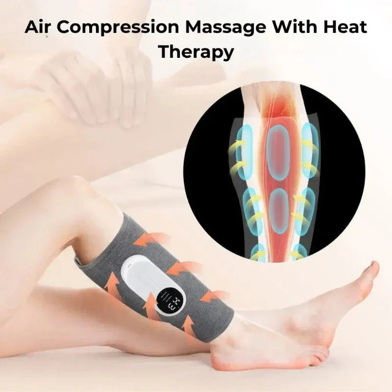 LegRelief Pro | Appareil de Massage des Jambes et Mollets Rechargeable sans Fil avec Compression d'Air
