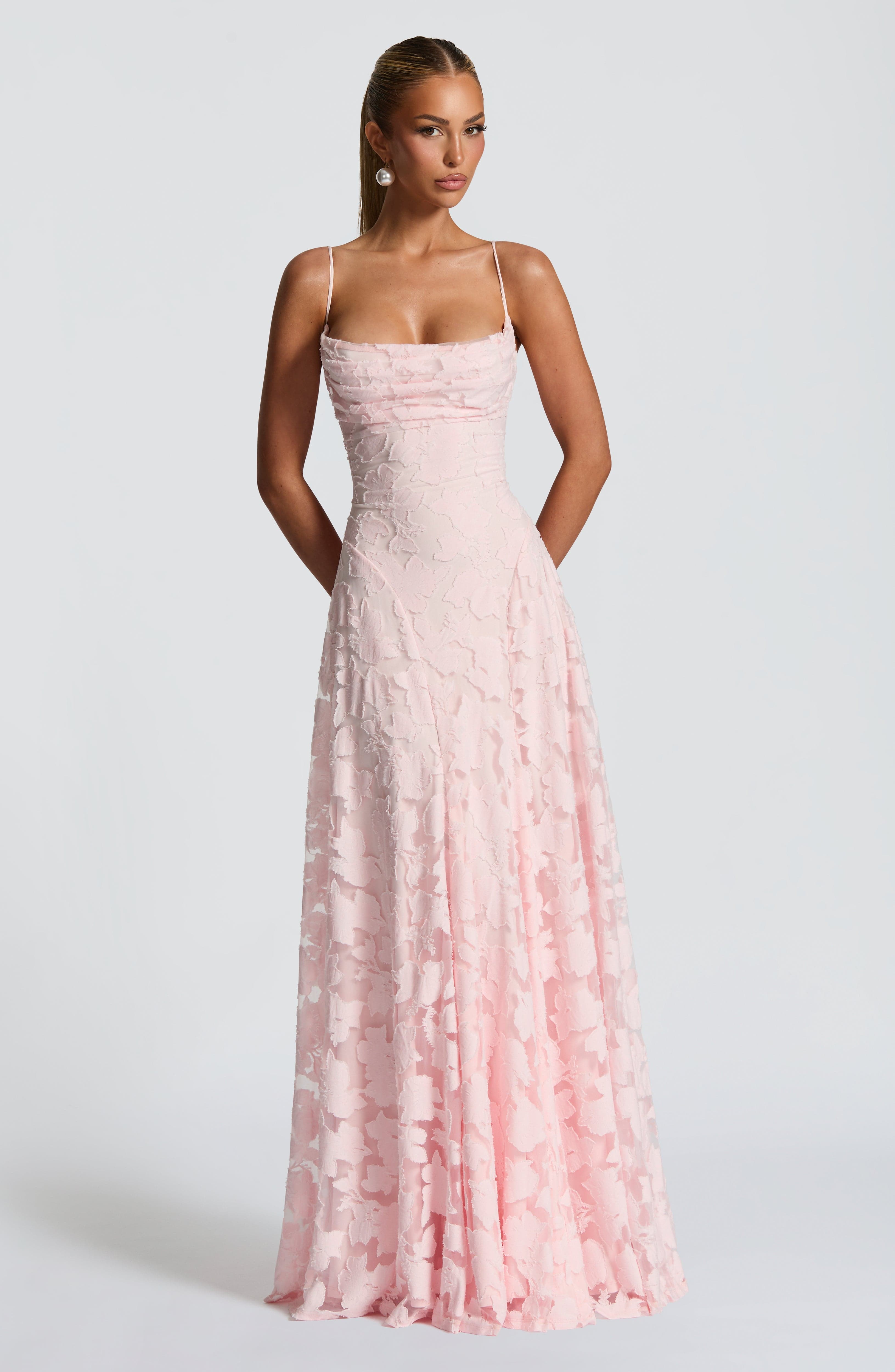 Robe de corsage pour femmes | Appliqués de fleurs 3D & Design romantique en A