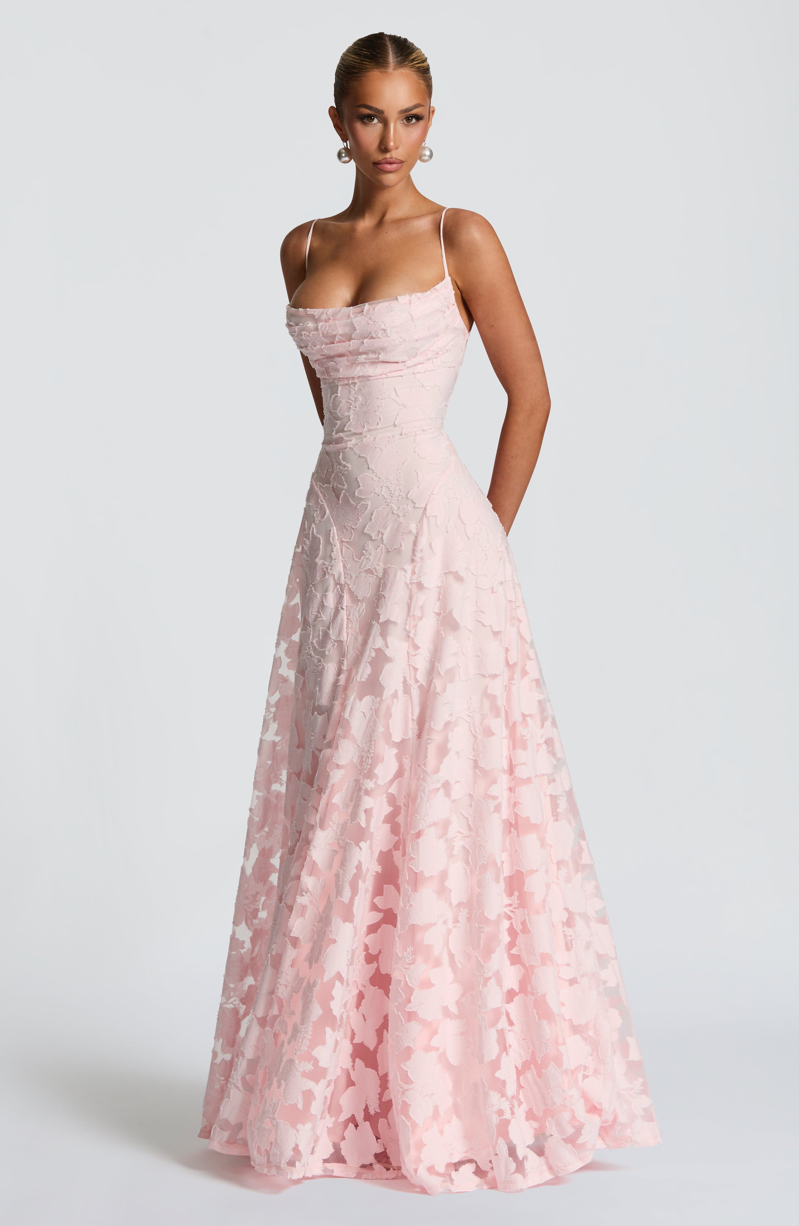 Robe de corsage pour femmes | Appliqués de fleurs 3D & Design romantique en A