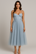 Robe Midi Chiffon Corset