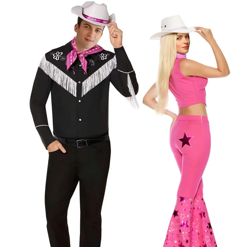 Costume d'Halloween Cowboy Cowgirl pour Couple | Tenues Assorties