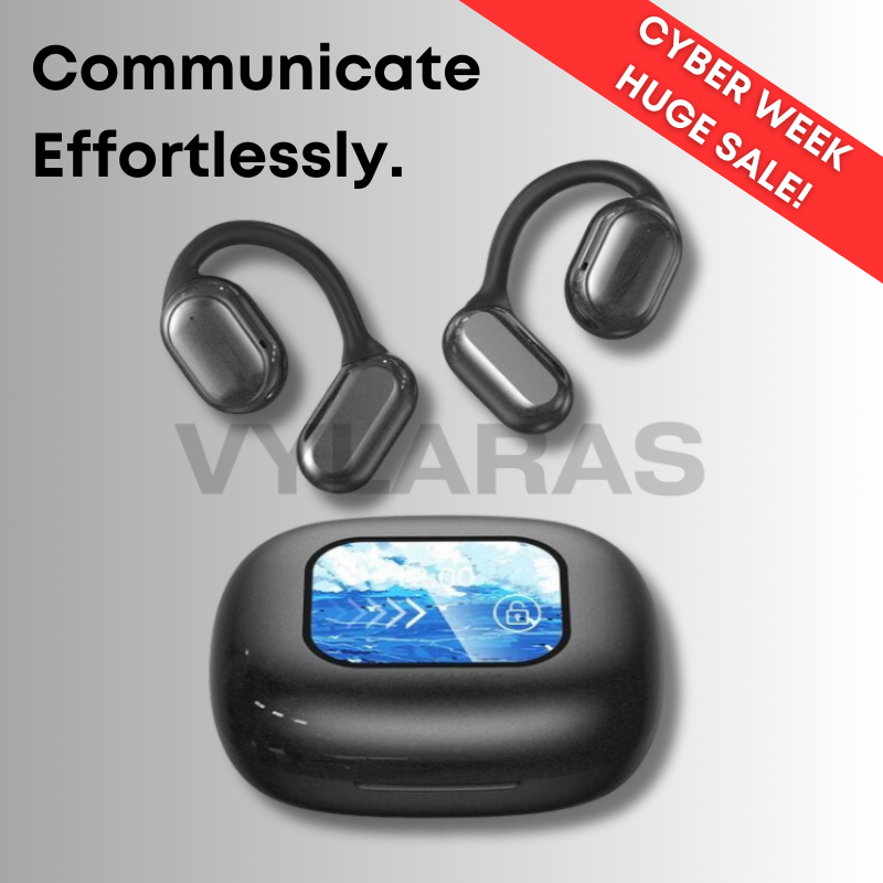 SmartSpeak AI Translator Earbuds | Traduction en Temps Réel, Communication Sans Couture