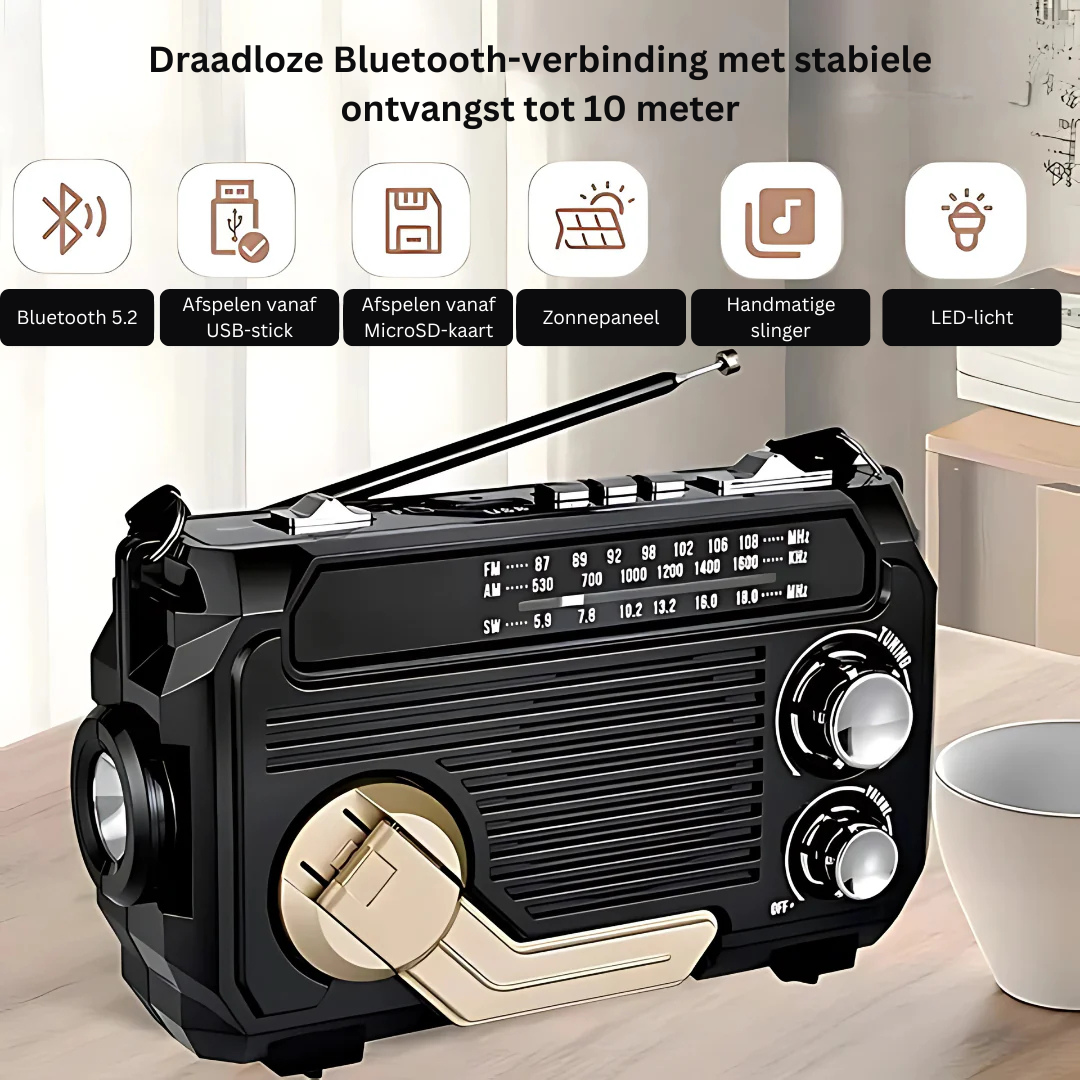 Serein | Noodradio avec Powerbank – design élégant – son haute fidélité – rechargeable