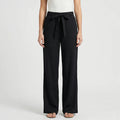 Pantalon Femme | Jambes larges & Ceinture à nouer pour un ajustement confortable