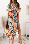 Robe Maxi d'Été Fleurie A-Ligne pour Femmes - Orlinae