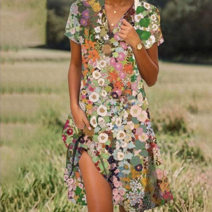 Robe d'Été Midi Respirante pour Femmes - Daniella