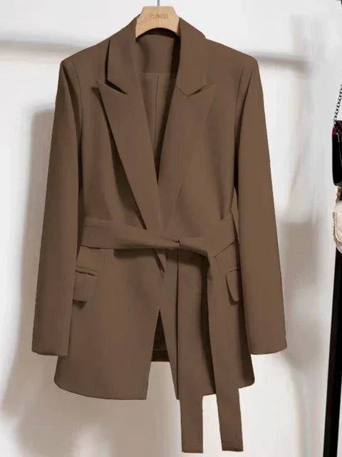Blazer avec ceinture à la taille et poches - Emilia