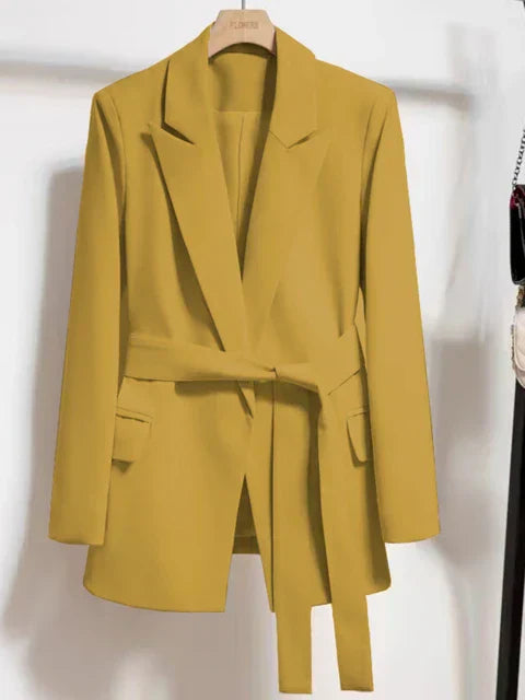 Blazer avec ceinture à la taille et poches - Emilia