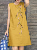 Robe Mini Gala Brodée à Fleurs pour Femmes - Sofia
