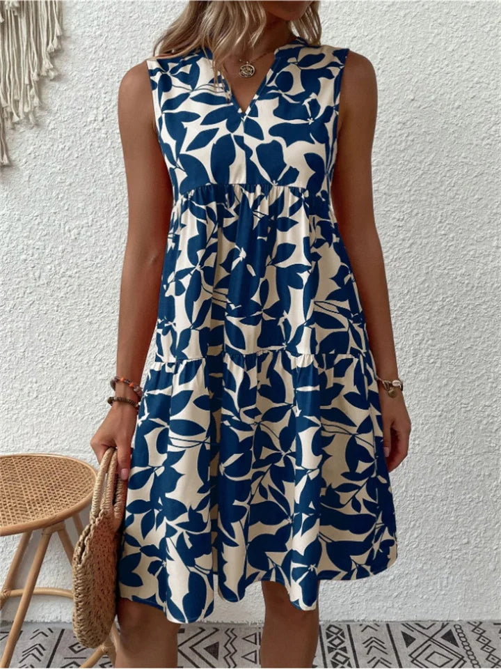Robe Midi d'Été Fleurie pour Femmes - Dina