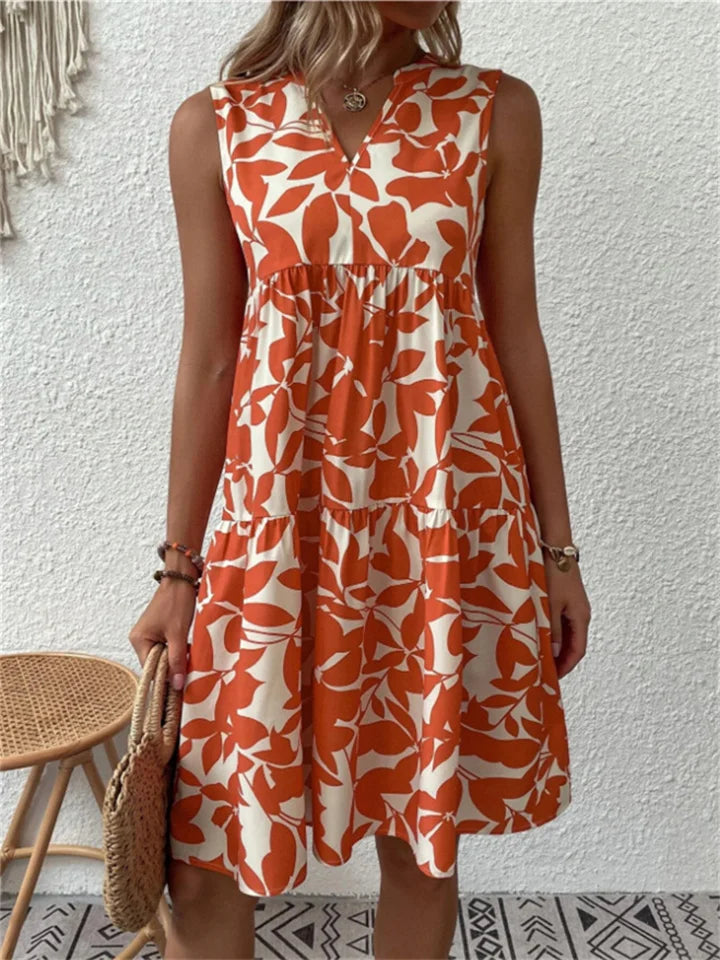Robe Midi d'Été Fleurie pour Femmes - Dina
