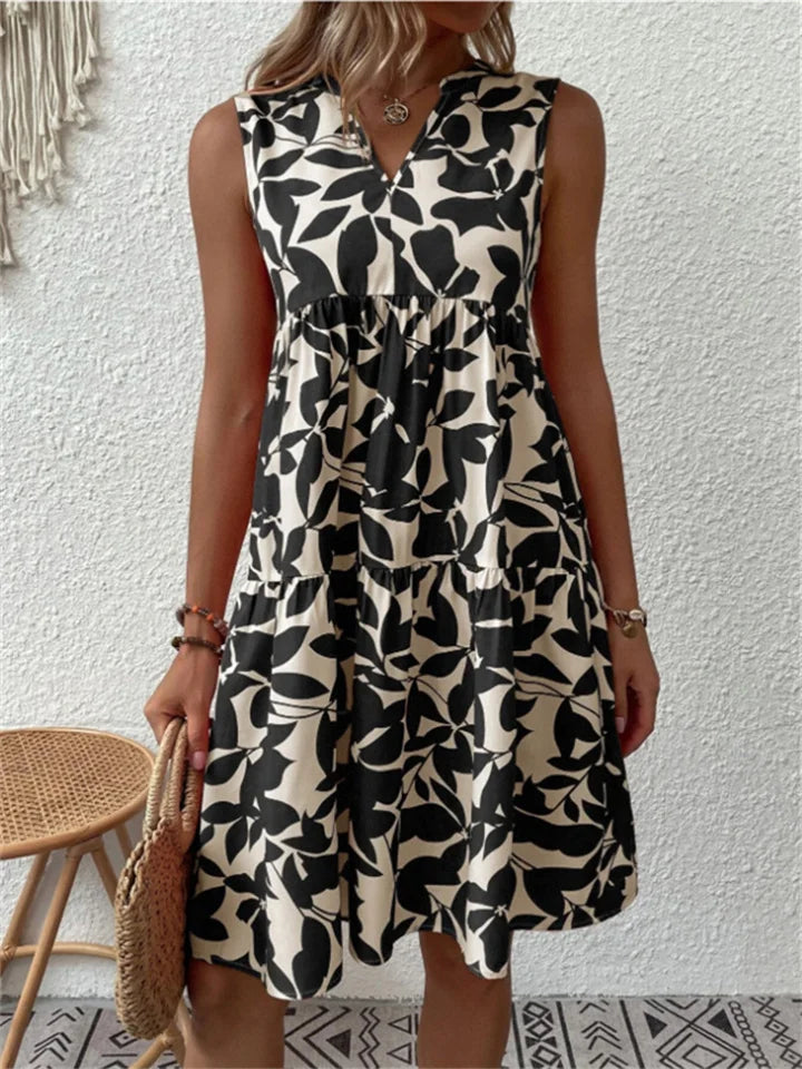 Robe Midi d'Été Fleurie pour Femmes - Dina