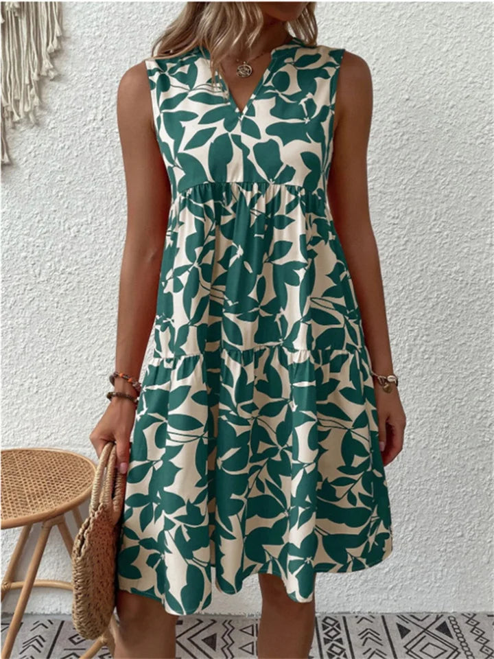Robe Midi d'Été Fleurie pour Femmes - Dina