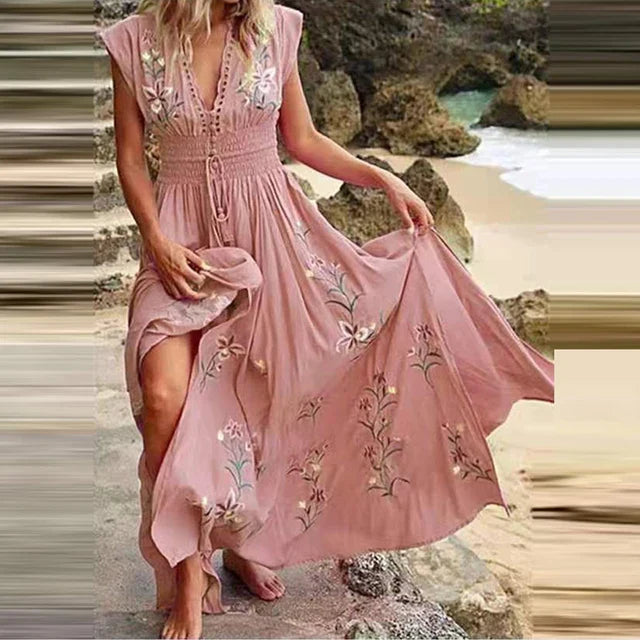 Robe Maxi Bohème d'Été pour Femmes - Odessa
