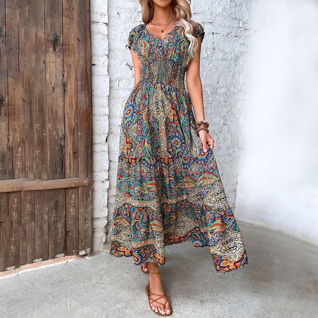Robe Maxi d'Été Boho pour Femmes - Elvira